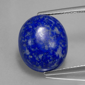 8.81캐럿 천연 로열 블루 라피스 라줄리, 타원형 컷, 14.1×12.1 mm, 불투명체