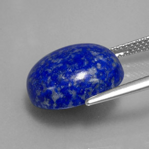 8.81캐럿 천연 로열 블루 라피스 라줄리, 타원형 컷, 14.1×12.1 mm, 불투명체