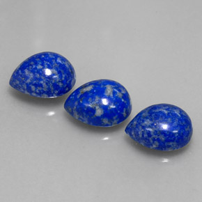 캐럿 천연 로열 블루 라피스 라줄리 보석, 배 모양, 10.1×8.2 mm, 불투명체