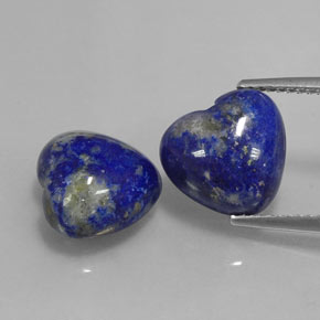 캐럿 천연 로열 블루 라피스 라줄리 보석, 하트 모양, 10.8×10 mm, 불투명체