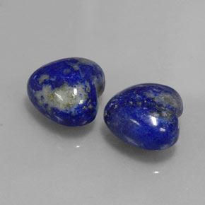 캐럿 천연 로열 블루 라피스 라줄리 보석, 하트 모양, 10.8×10 mm, 불투명체
