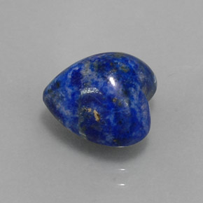4.63캐럿 천연 로열 블루 라피스 라줄리, 하트 모양, 10.8×10.5 mm, 불투명체