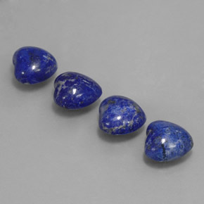 캐럿 천연 로열 블루 라피스 라줄리 보석, 하트 모양, 10.9×10 mm, 불투명체