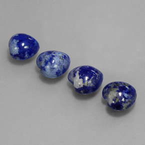 캐럿 천연 로열 블루 라피스 라줄리 보석, 하트 모양, 10×9.5 mm, 불투명체