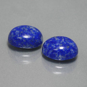 캐럿 천연 로열 블루 라피스 라줄리 보석, 타원형 컷, 9.1×7.1 mm, 불투명체