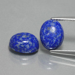 캐럿 천연 로열 블루 라피스 라줄리 보석, 타원형 컷, 9.1×7.2 mm, 불투명체