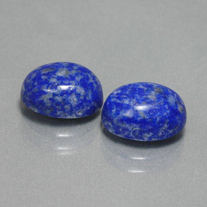캐럿 천연 로열 블루 라피스 라줄리 보석, 타원형 컷, 9.1×7.2 mm, 불투명체