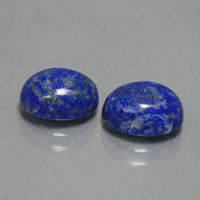 캐럿 천연 로열 블루 라피스 라줄리 보석, 타원형 컷, 9×7.1 mm, 불투명체