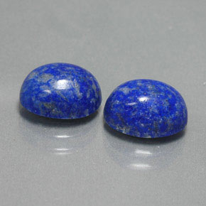 캐럿 천연 로열 블루 라피스 라줄리 보석, 타원형 컷, 9.1×7 mm, 불투명체