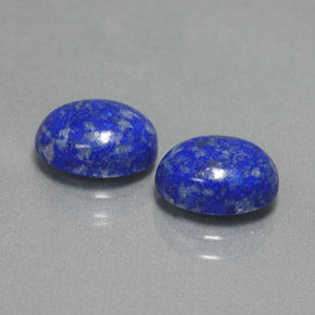 캐럿 천연 로열 블루 라피스 라줄리 보석, 타원형 컷, 8.9×7.1 mm, 불투명체