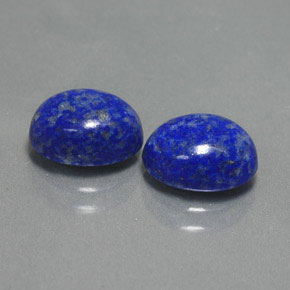 캐럿 천연 로열 블루 라피스 라줄리 보석, 타원형 컷, 8.9×7.2 mm, 불투명체