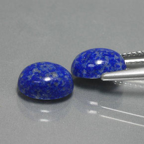 캐럿 천연 로열 블루 라피스 라줄리 보석, 타원형 컷, 8.9×7.2 mm, 불투명체