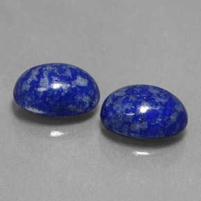 캐럿 천연 로열 블루 라피스 라줄리 보석, 타원형 컷, 8.1×6.1 mm, 불투명체