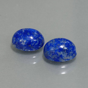 캐럿 천연 로열 블루 라피스 라줄리 보석, 타원형 컷, 7.9×6.3 mm, 불투명체
