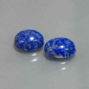 캐럿 천연 로열 블루 라피스 라줄리 보석, 타원형 컷, 7.9×6.3 mm, 불투명체