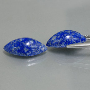 캐럿 천연 로열 블루 라피스 라줄리 보석, 마퀴즈, 15.1×7.6 mm, 불투명체