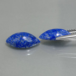 캐럿 천연 로열 블루 라피스 라줄리 보석, 마퀴즈, 13.6×7.1 mm, 불투명체