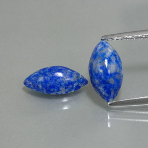 캐럿 천연 로열 블루 라피스 라줄리 보석, 마퀴즈, 11.7×6.1 mm, 불투명체