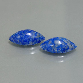 캐럿 천연 로열 블루 라피스 라줄리 보석, 마퀴즈, 11.7×6.1 mm, 불투명체