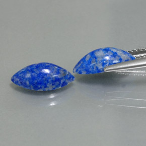 캐럿 천연 로열 블루 라피스 라줄리 보석, 마퀴즈, 11.7×6.1 mm, 불투명체