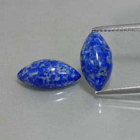 캐럿 천연 로열 블루 라피스 라줄리 보석, 마퀴즈, 13.9×7.1 mm, 불투명체