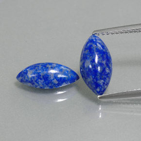 캐럿 천연 로열 블루 라피스 라줄리 보석, 마퀴즈, 11.9×6 mm, 불투명체