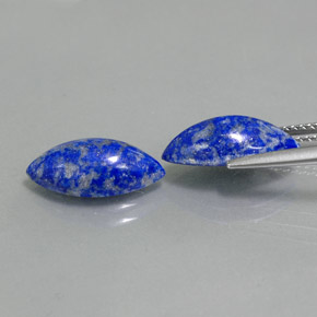 캐럿 천연 로열 블루 라피스 라줄리 보석, 마퀴즈, 14.1×7.1 mm, 불투명체