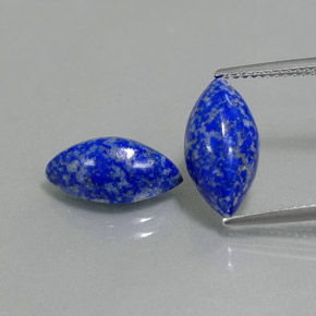 캐럿 천연 로열 블루 라피스 라줄리 보석, 마퀴즈, 14.1×7.2 mm, 불투명체