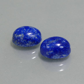 캐럿 천연 로열 블루 라피스 라줄리 보석, 타원형 컷, 8.1×6.2 mm, 불투명체