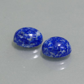 캐럿 천연 로열 블루 라피스 라줄리 보석, 타원형 컷, 8×6.3 mm, 불투명체