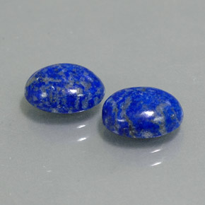 캐럿 천연 로열 블루 라피스 라줄리 보석, 타원형 컷, 9×7.1 mm, 불투명체