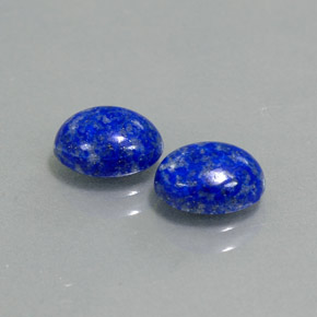 캐럿 천연 로열 블루 라피스 라줄리 보석, 타원형 컷, 8×6.3 mm, 불투명체