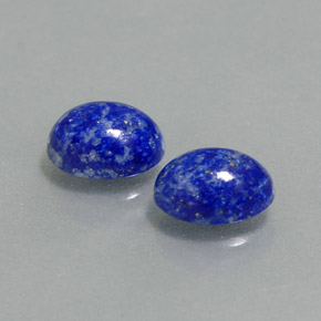 캐럿 천연 로열 블루 라피스 라줄리 보석, 타원형 컷, 7.1×5.2 mm, 불투명체