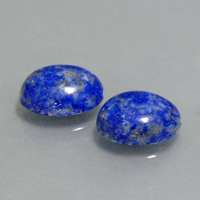 캐럿 천연 로열 블루 라피스 라줄리 보석, 타원형 컷, 8.1×6.3 mm, 불투명체