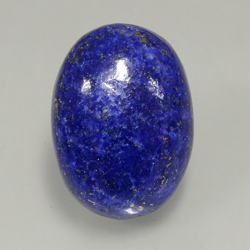 11.90캐럿 천연 다크 블루 라피스 라줄리, 타원형 컷, 16.8×12.2 mm, 불투명체
