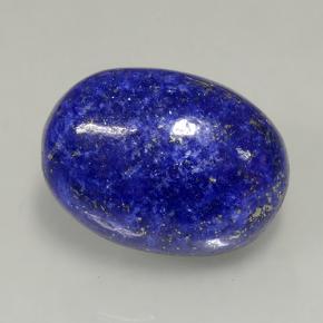 11.90캐럿 천연 다크 블루 라피스 라줄리, 타원형 컷, 16.8×12.2 mm, 불투명체