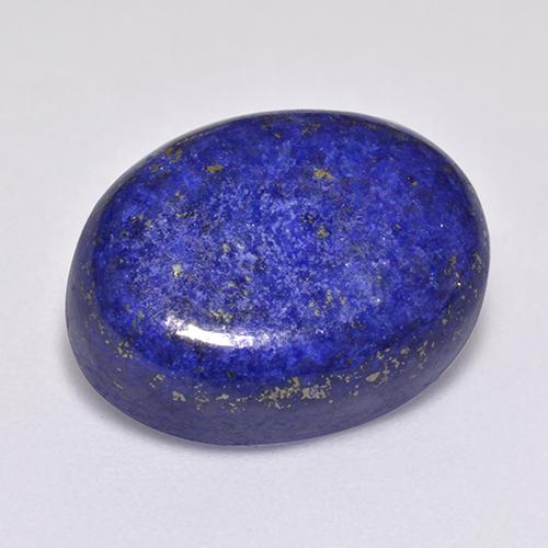 14.45캐럿 천연 강렬한 네이비 블루 라피스 라줄리, 타원형 컷, 16.8×12.7 mm, 불투명체