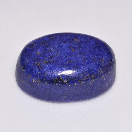 14.45캐럿 천연 강렬한 네이비 블루 라피스 라줄리, 타원형 컷, 16.8×12.7 mm, 불투명체