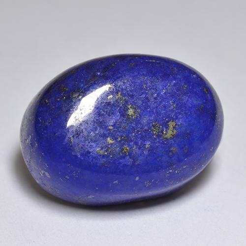 12.72캐럿 천연 딥 이집트 블루 라피스 라줄리, 타원형 컷, 15.6×11.2 mm, 불투명체