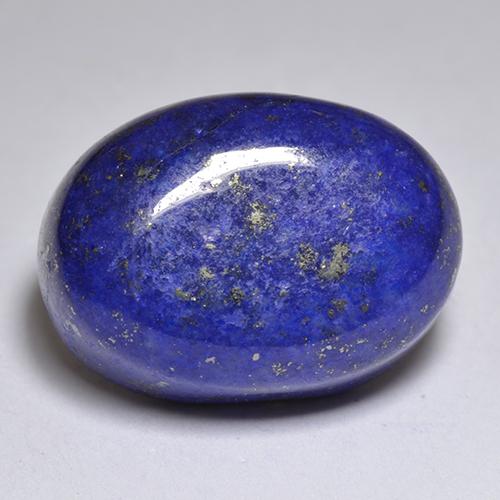 12.72캐럿 천연 딥 이집트 블루 라피스 라줄리, 타원형 컷, 15.6×11.2 mm, 불투명체