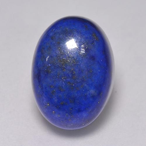 9.80캐럿 천연 밝은 파란색 라피스 라줄리, 타원형 컷, 14.3×10.4 mm, 불투명체