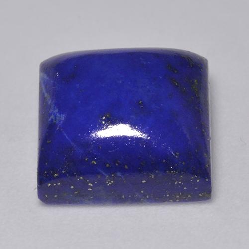 7.67캐럿 천연 강렬한 네이비 블루 라피스 라줄리, 스퀘어, 11.1×10.9 mm, 불투명체