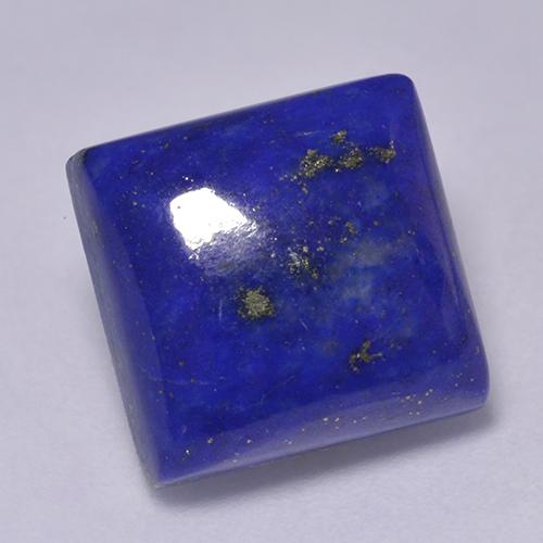 7.34캐럿 천연 강렬한 네이비 블루 라피스 라줄리, 스퀘어, 11.2×10.9 mm, 불투명체