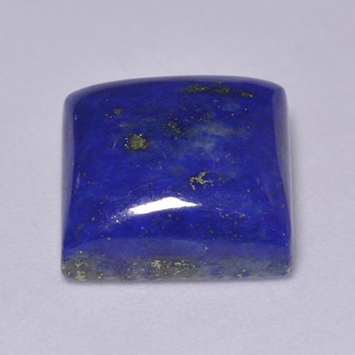 7.34캐럿 천연 강렬한 네이비 블루 라피스 라줄리, 스퀘어, 11.2×10.9 mm, 불투명체