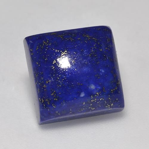 7.97캐럿 천연 강렬한 네이비 블루 라피스 라줄리, 스퀘어, 11×11 mm, 불투명체