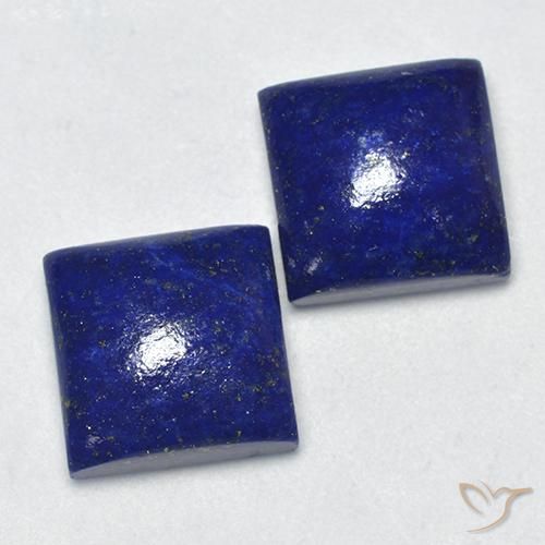 14.39캐럿 천연 다크 블루 라피스 라줄리 보석, 스퀘어, 11.1×11 mm, 불투명체