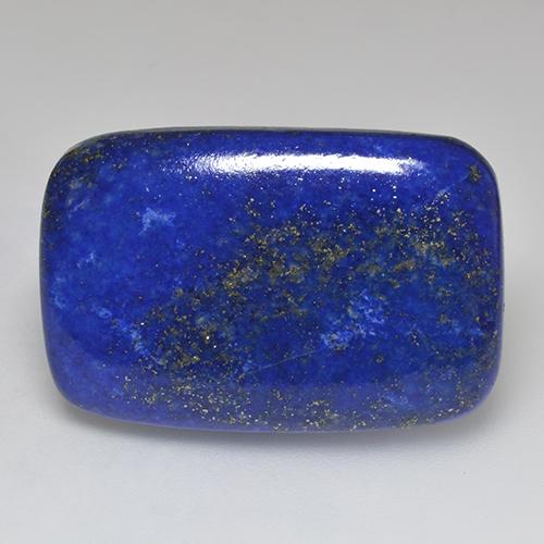 37.33캐럿 천연 일렉트릭 블루 라피스 라줄리, 쿠션 컷, 30.7×20.2 mm, 불투명체