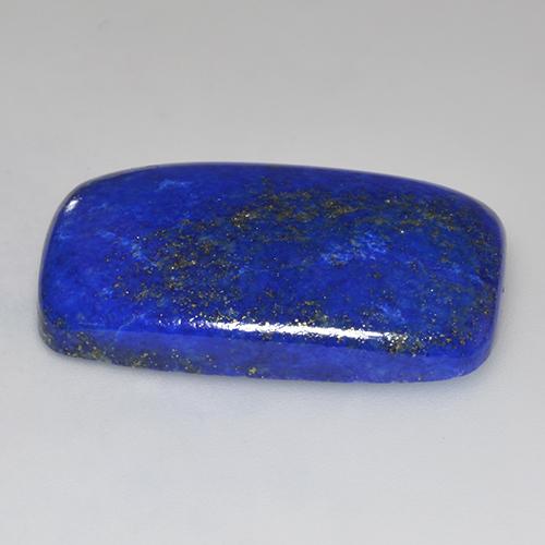 37.33캐럿 천연 일렉트릭 블루 라피스 라줄리, 쿠션 컷, 30.7×20.2 mm, 불투명체