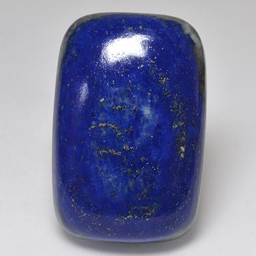50.14캐럿 천연 다크 블루 라피스 라줄리, 쿠션 컷, 30.3×20.1 mm, 불투명체