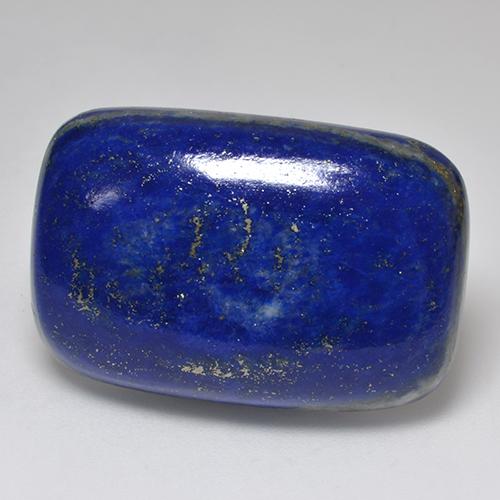 50.14캐럿 천연 다크 블루 라피스 라줄리, 쿠션 컷, 30.3×20.1 mm, 불투명체